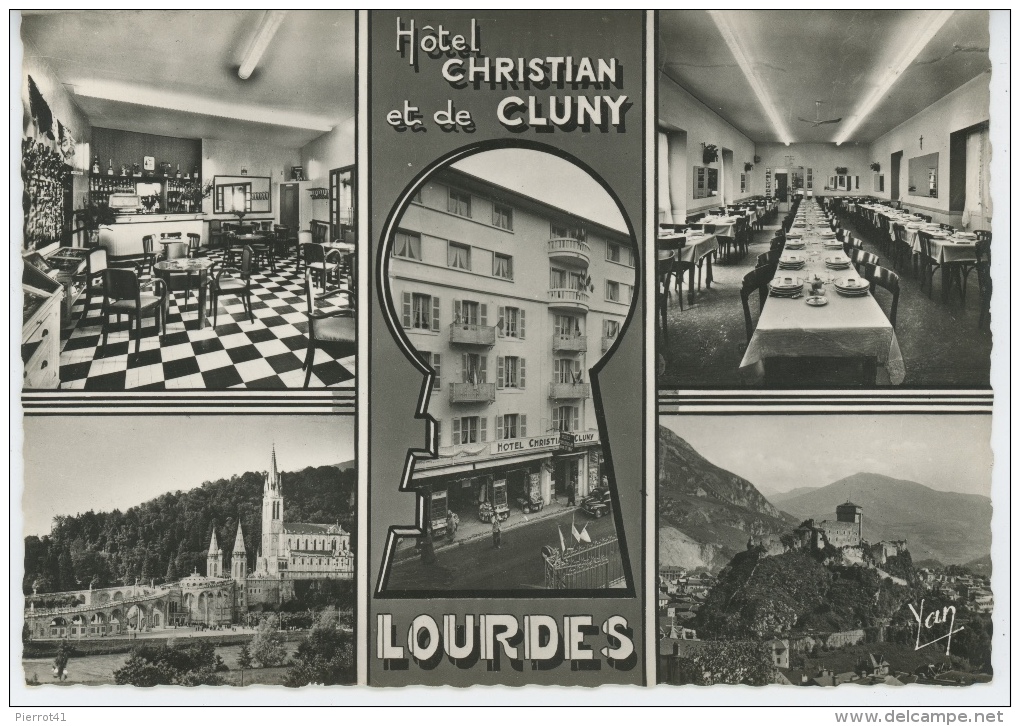 LOURDES - Hôtel CHRISTIAN Et De CLUNY - Vues Multiples - Lourdes