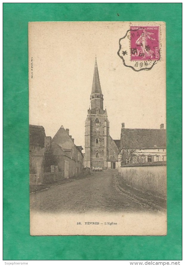 Yèvres (28-Eure-et-Loir) L'église 2 Scans 07/06/1935 - Autres & Non Classés