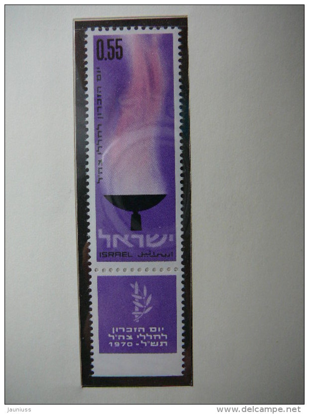 Israel 1970 MNH # Mi. 469 Memorial Day. Gedenktag - Nuevos (sin Tab)