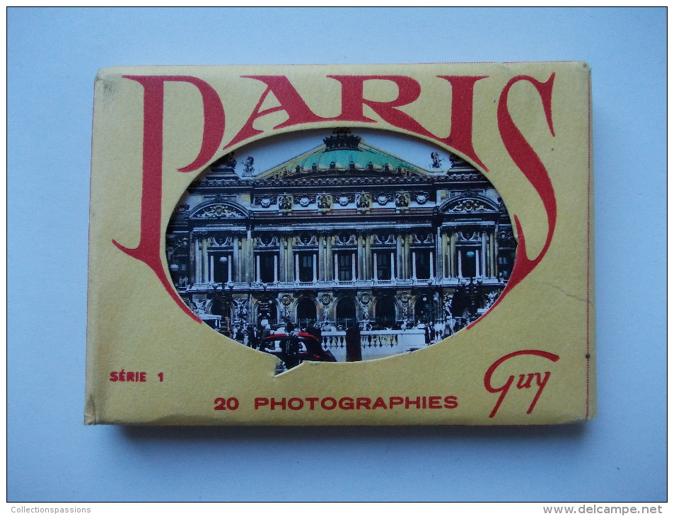 FRANCE - Paris - Pochette De 20 Cartes Photos - - Lots, Séries, Collections