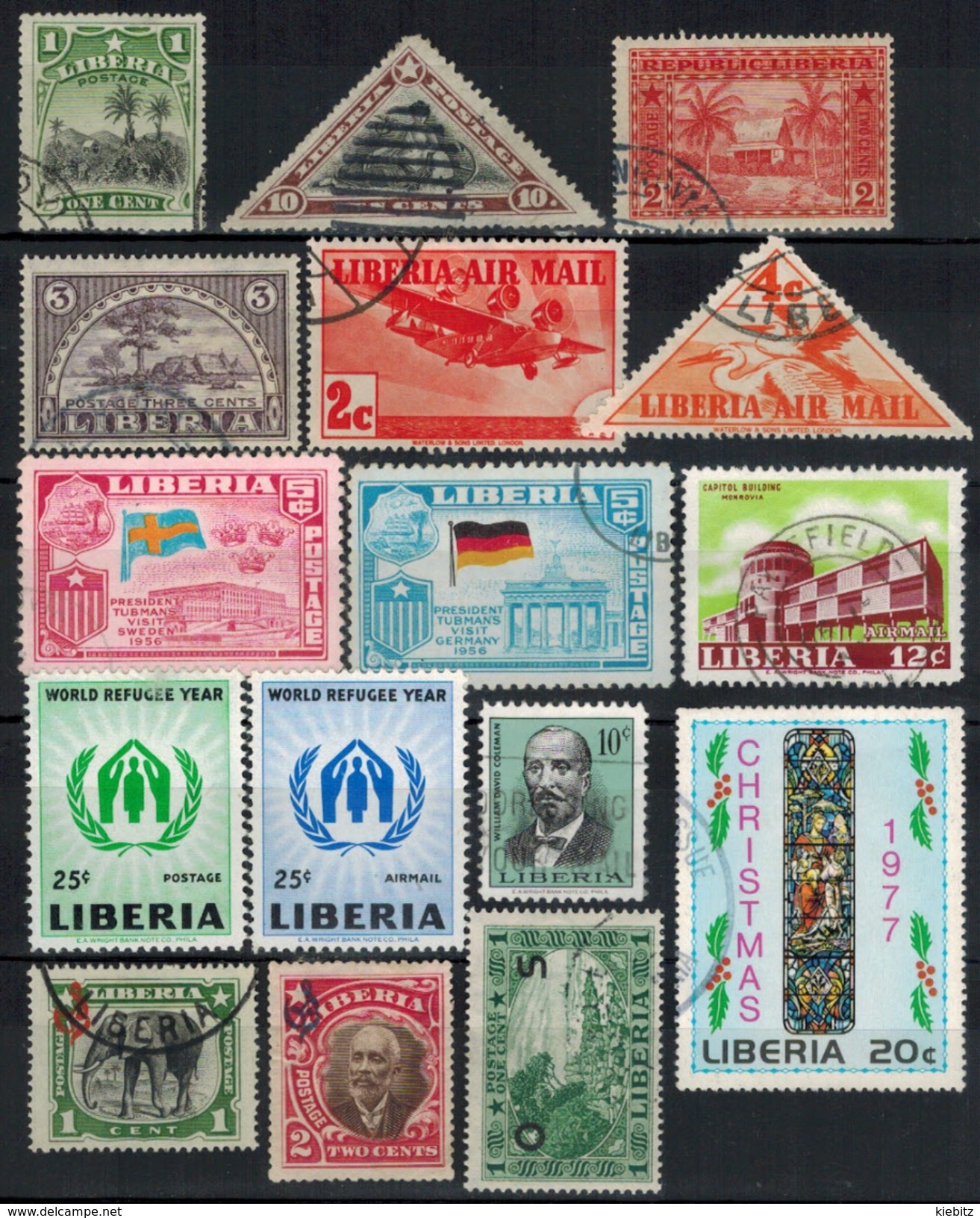 LIBERIA  Ab 1909 - Lot 16 Verschiedene  Used + ** - Liberia