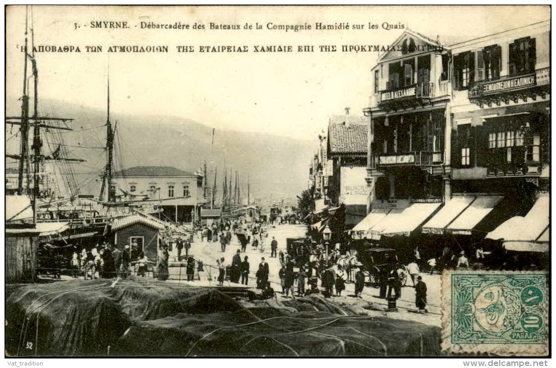 TURQUIE - Carte Postale De Smyrne , Le Débarcadère Des Bateaux De La Cie Hamidié , Début 1900 - A Voir - L 5130 - Turquie