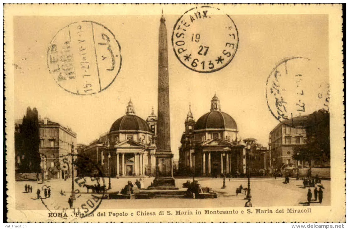 FRANCE - Oblitération Poste Aux Armées 613 Sur Carte Postale De Rome En 1927 Pour La Syrie - A Voir - L 5139 - Cachets Militaires A Partir De 1900 (hors Guerres)