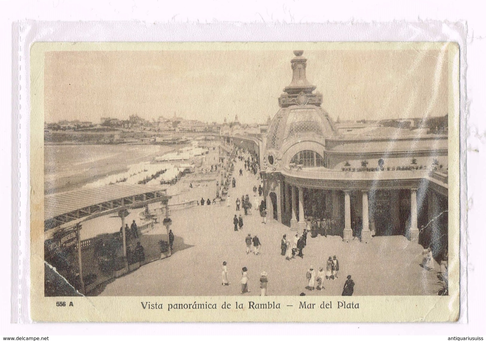 Vista Panoràmica De La Rambla - Mar Del Plata - Argentina - Argentine - Timbre/stamp - Argentine