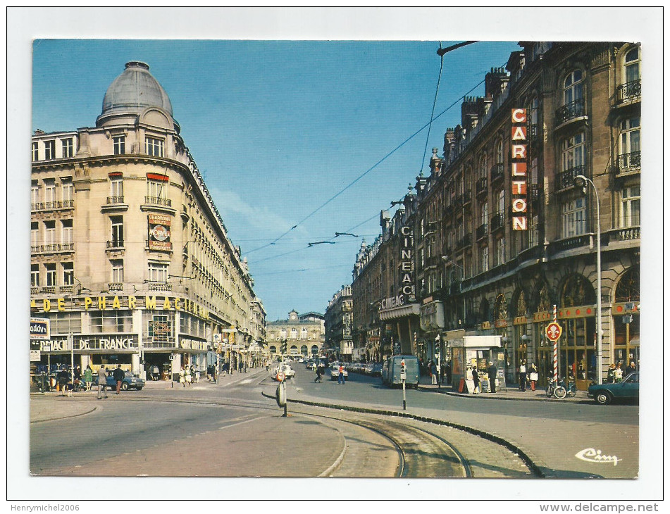 Nord - 59 - Lille Rue Faidherbe Le Carlton Grande Pharmacie Cineac Animée - Lille