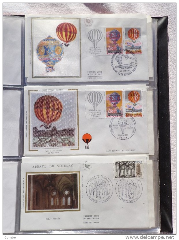 ALBUM FRANCE FDC 1 FDC 180 DOC FDC 1981 - 1984 DONT CNEP ET 1 AEROGRAMME