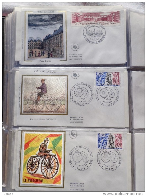 ALBUM FRANCE FDC 1 FDC 180 DOC FDC 1981 - 1984 DONT CNEP ET 1 AEROGRAMME