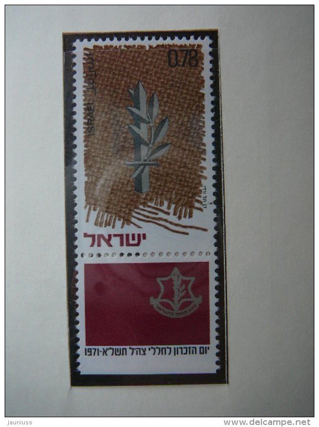 Israel 1971 MNH # Mi. 502 Memorial Day Gedenktag - Nuevos (sin Tab)