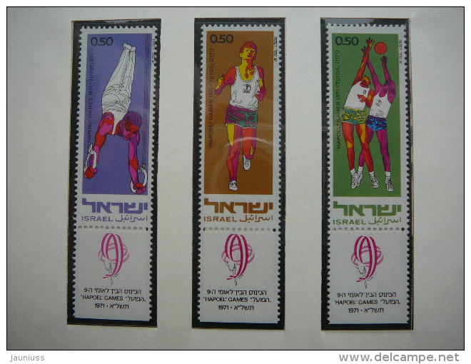 Israel 1971 MNH # Mi. 511/3 Basketball Gymnastics ... - Nuevos (sin Tab)