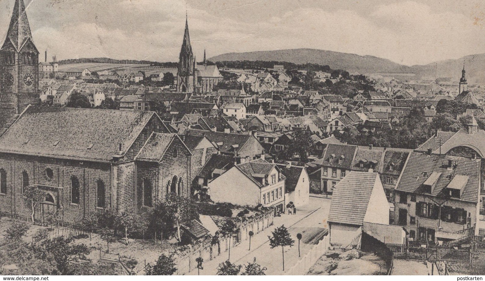 ALTE POSTKARTE ST. INGBERT TOTALANSICHT PANORAMA AK Ansichtskarte Postcard Cpa - Saarpfalz-Kreis