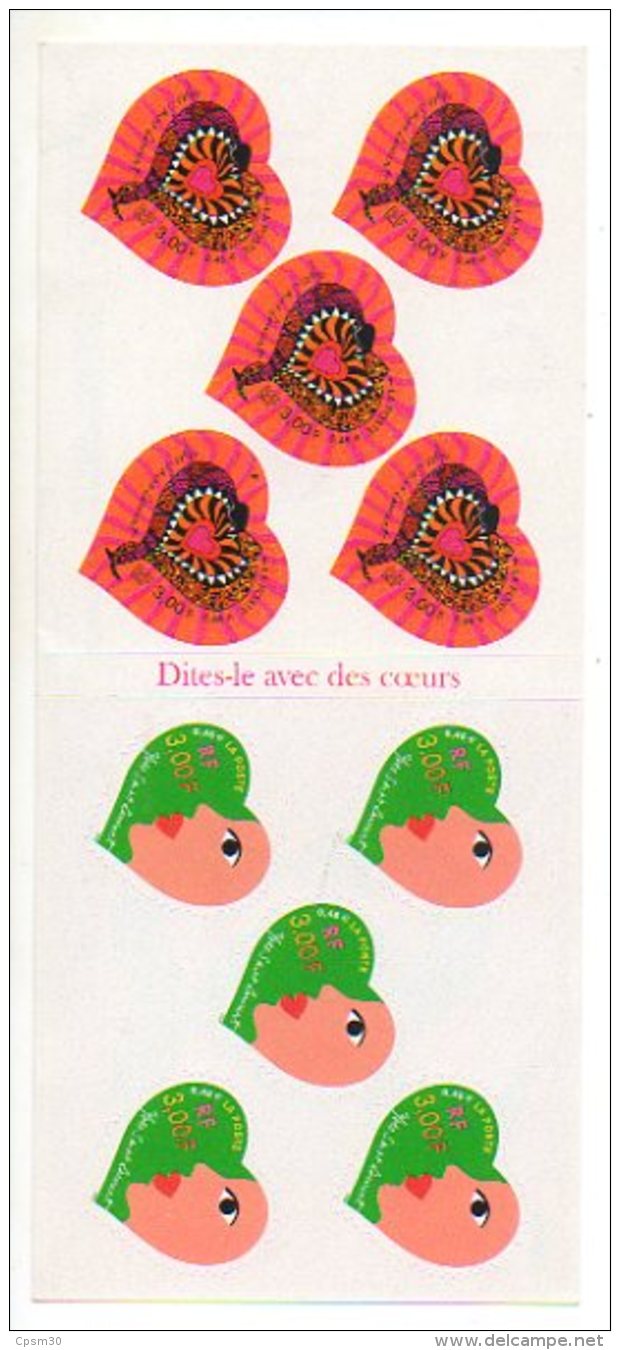 Timbres - Saint Valentin 2000 - Dites-le Avec Des Fleurs - Faciale 30.00 Fr (valeur 4.60 €) - Carnet N° 3298 - Gedenkmarken