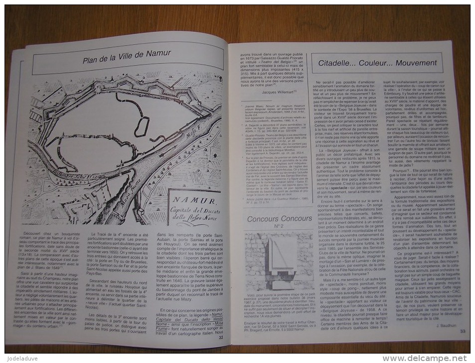 LES AMIS DE LA CITADELLE N° 39  Régionalisme Namur Histoire Châteaux Des Comtes Guy II Parc Marie Louise Fête - Belgique