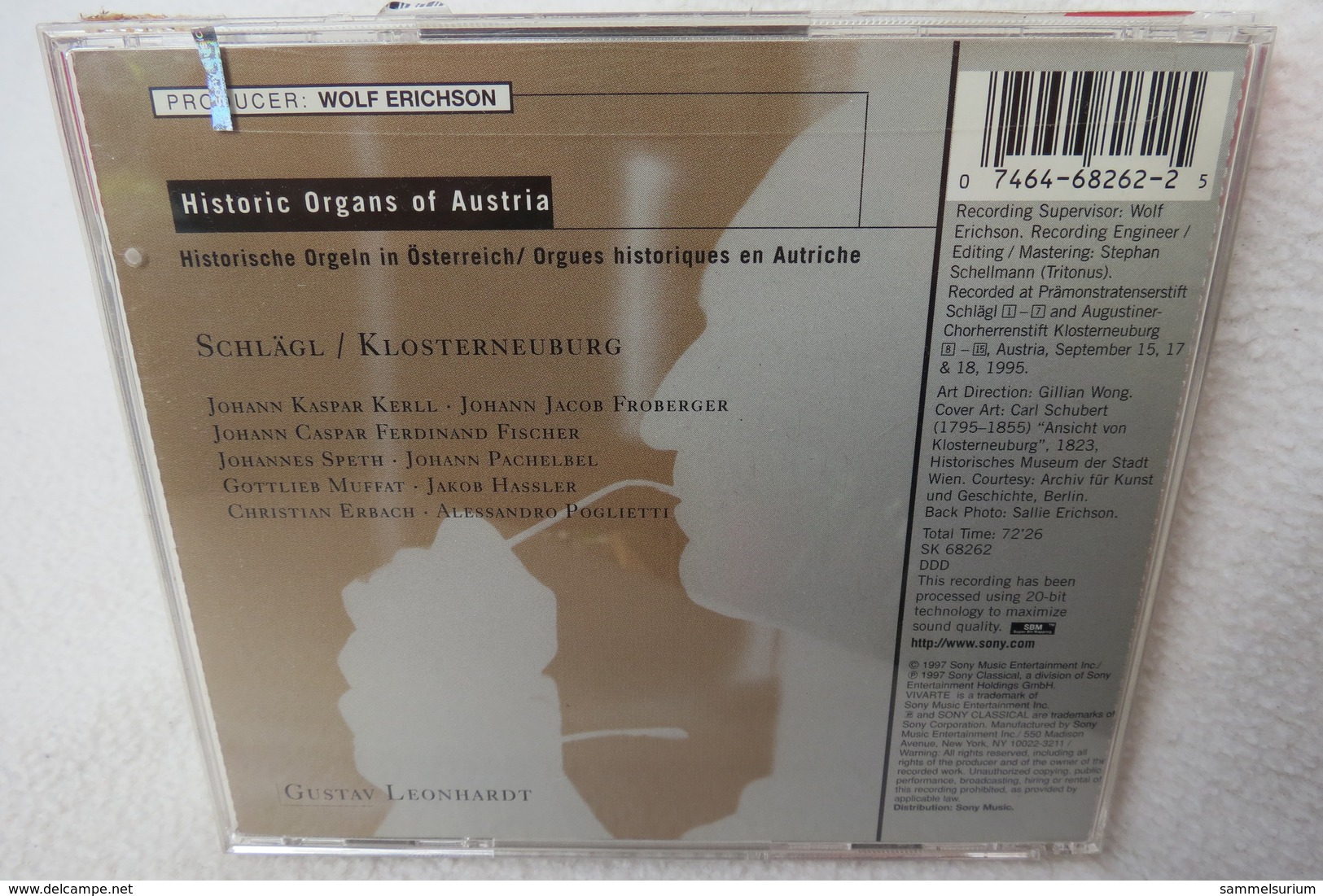 CD "Historic Organs Of Austria" Schlägl Klosterneuburg, Gustav 'Leonhardt - Klassik