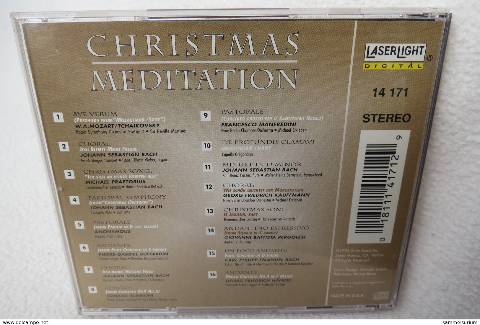 CD "Christmas Meditation" Volume 1 - Christmas Carols