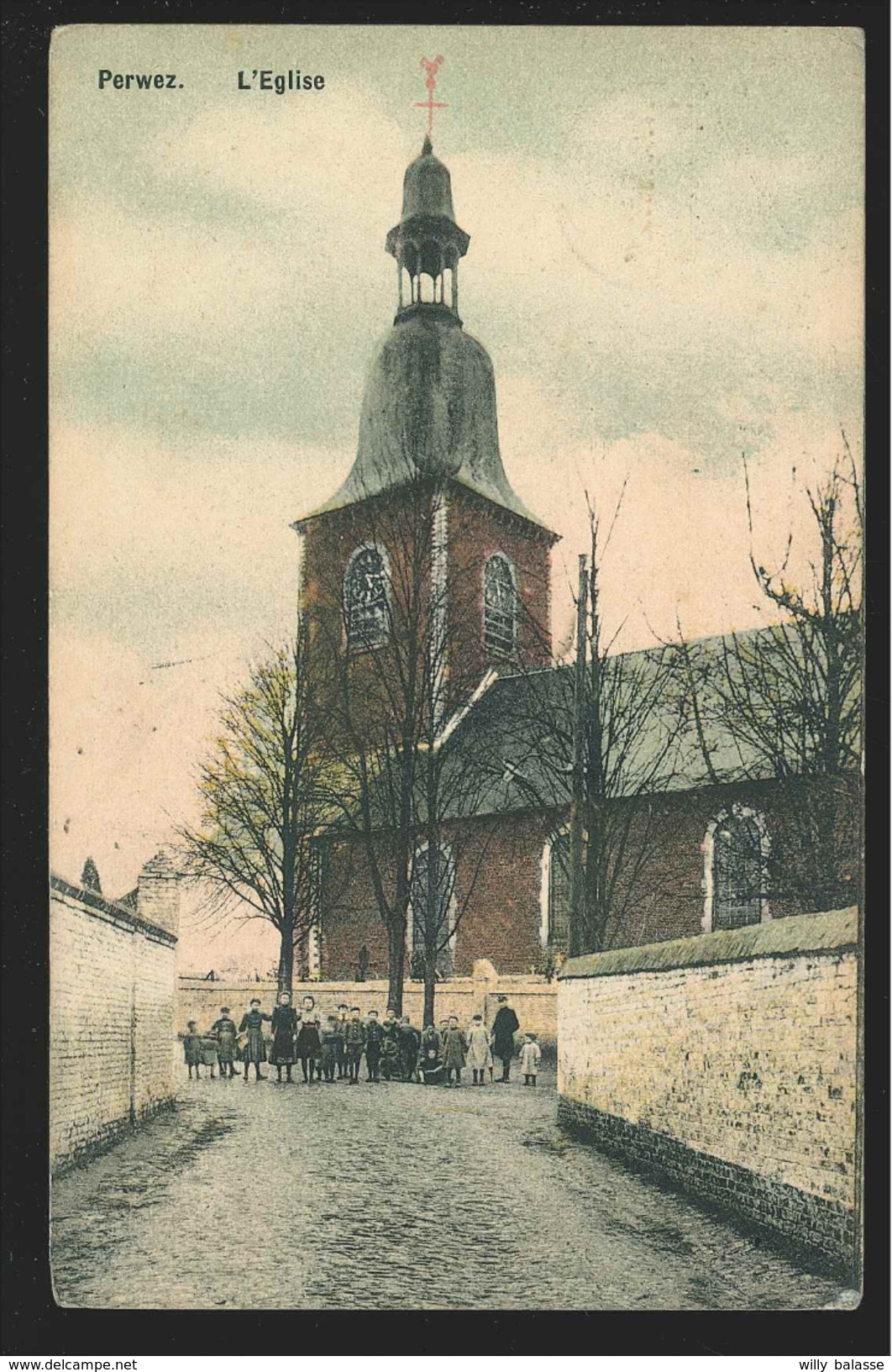 +++ CPA - PERWEZ - Eglise - Carte Animée - Couleur 1911  // - Perwez