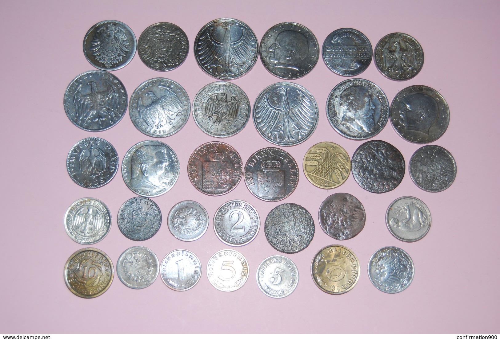 Lots 33  Pièces Allemands,Allemagne Ancienne Pièce - Small Coins & Other Subdivisions