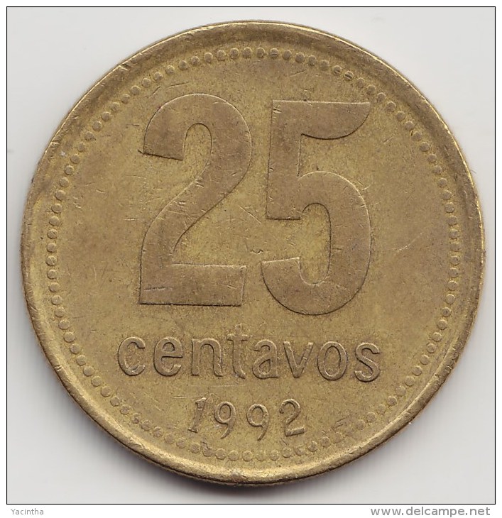 @Y@   Argentinië     25  Centavos  1992       (3426) - Argentine