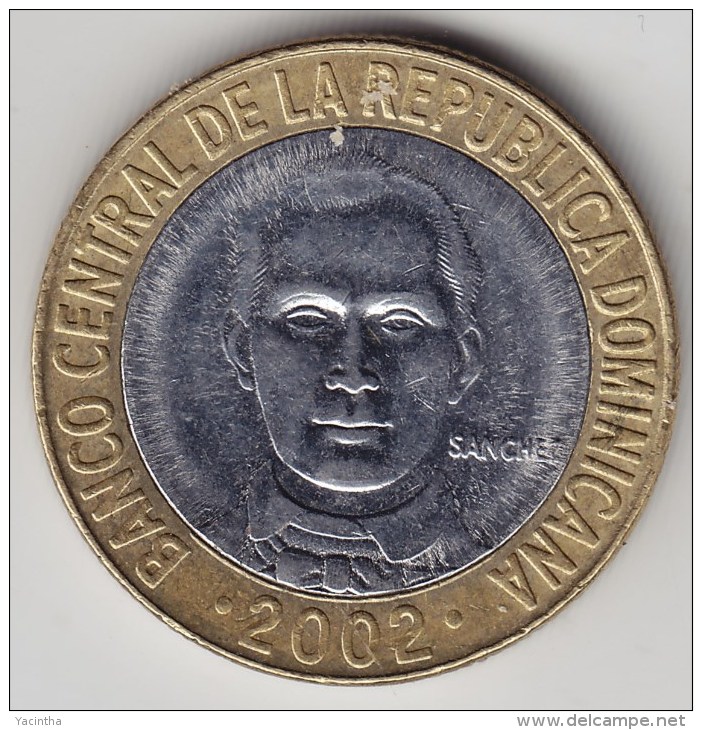 @Y@   Dominicaanse Republiek  5 Pesos  2002          (3431) - Dominicana