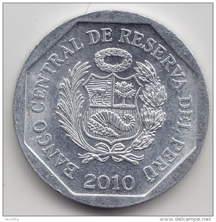 @Y@   Peru  5 Centavos  2010          (3432) - Peru
