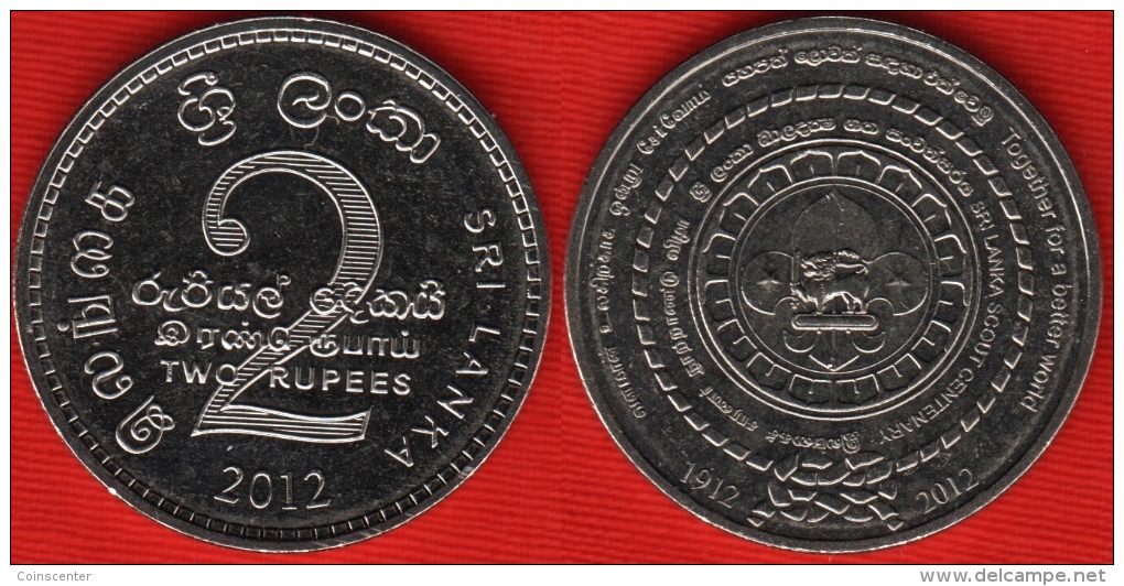 Sri Lanka 2 Rupees 2012 "Scout Movement Centenary" UNC - Sri Lanka