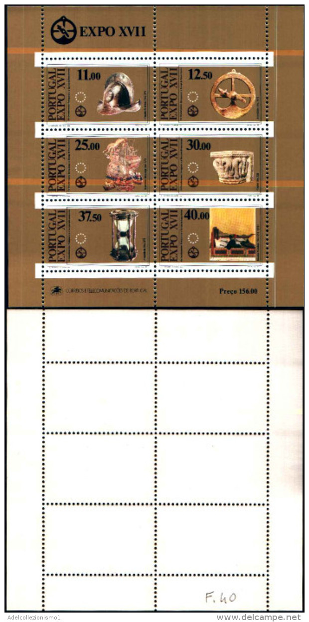 84351) Portogallo-1983-expo XVII D'arte Scienza E Cultura-BF-n.40-nuovo - Feuilles Complètes Et Multiples