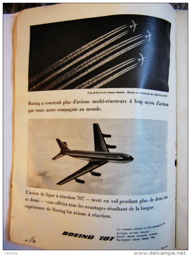 1957," AIR REVUE ",N°5, MAI,SALON DE PARIS,VOL A VOILE,HELICOPTERE,CARAVELLE,MIRAGE,ETENDARD,MILITARIA,TRIDENT,VAUTOUR - Flugzeuge