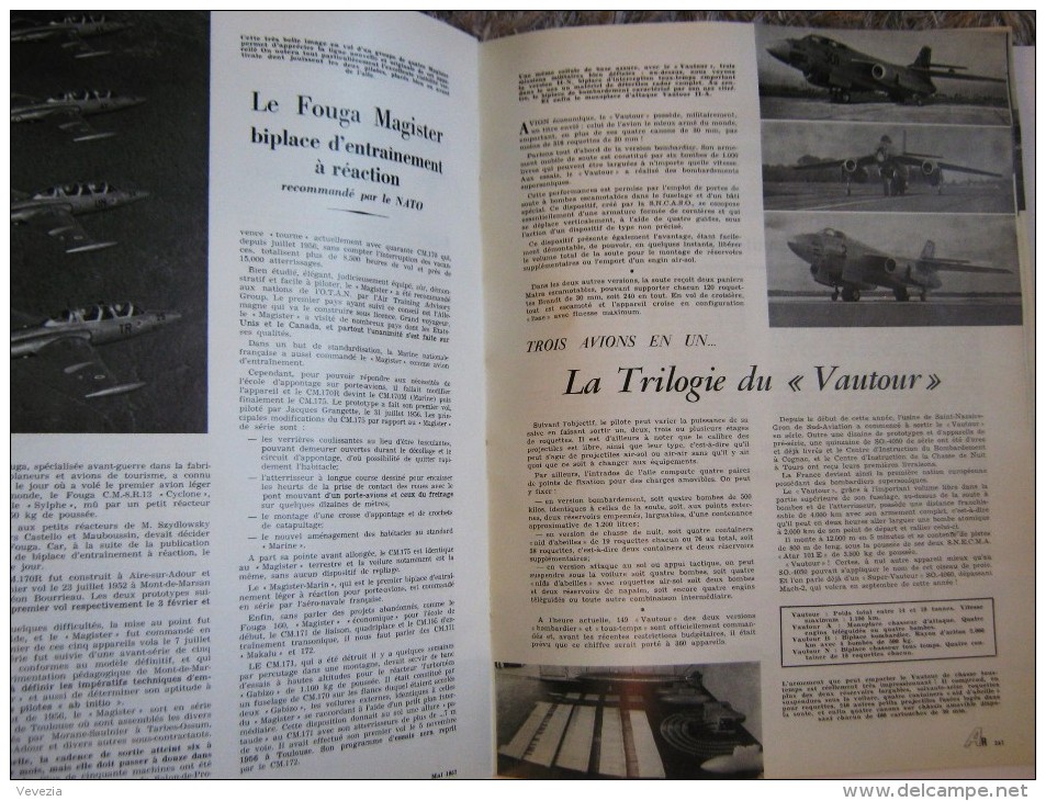 1957," AIR REVUE ",N°5, MAI,SALON DE PARIS,VOL A VOILE,HELICOPTERE,CARAVELLE,MIRAGE,ETENDARD,MILITARIA,TRIDENT,VAUTOUR