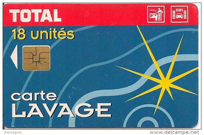 CARTE§-PUCE-SO3--LAVAGE-TO TAL-18-UNITES-TBE - Car Wash Cards