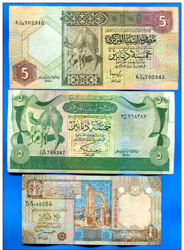 Libye  3  Billets - Libya