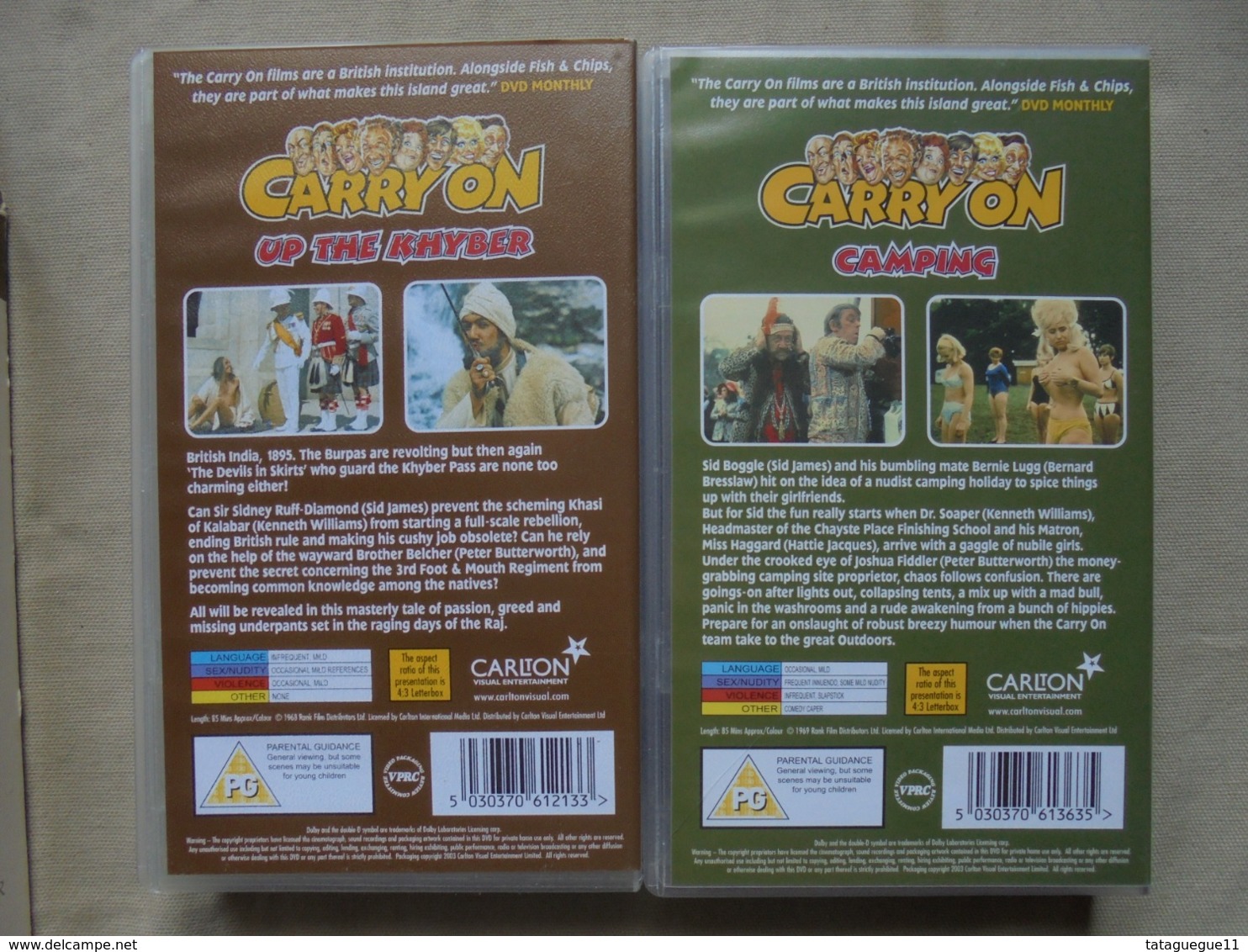 Vintage - Coffret MARK & SPENCER 2 Cassettes - "Carry On" - VO Anglais - Enfants & Famille