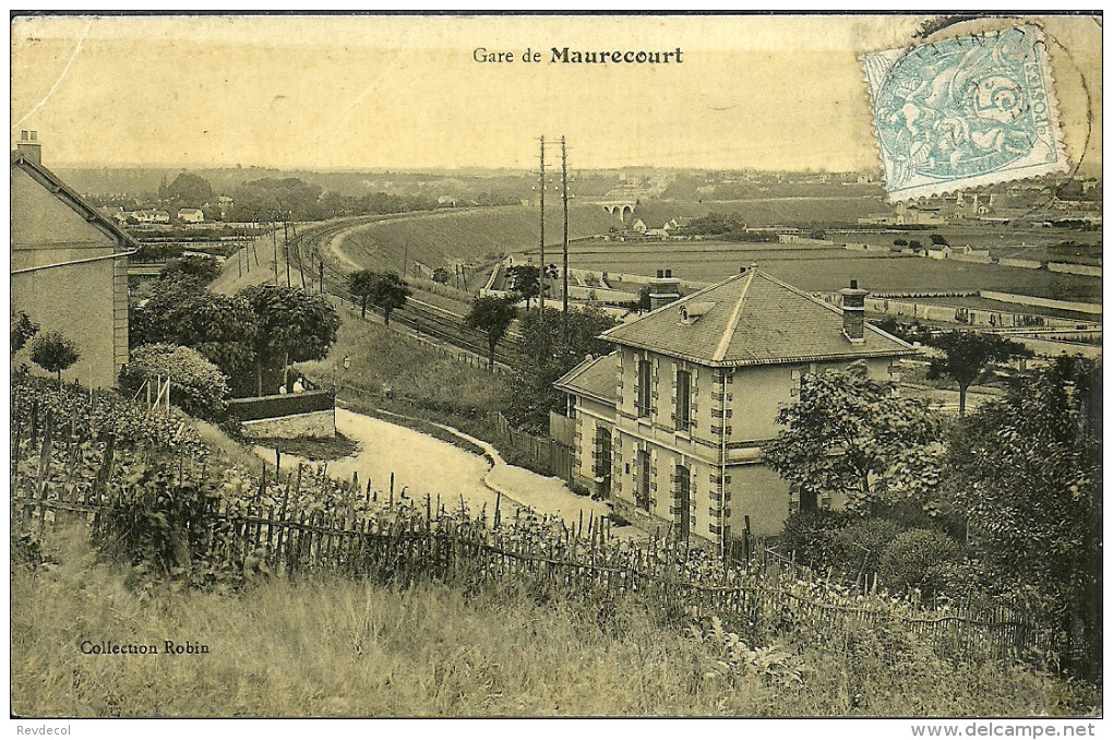 MAURECOURT  -- Gare                       -- Robin (papier Glacé) - Maurecourt