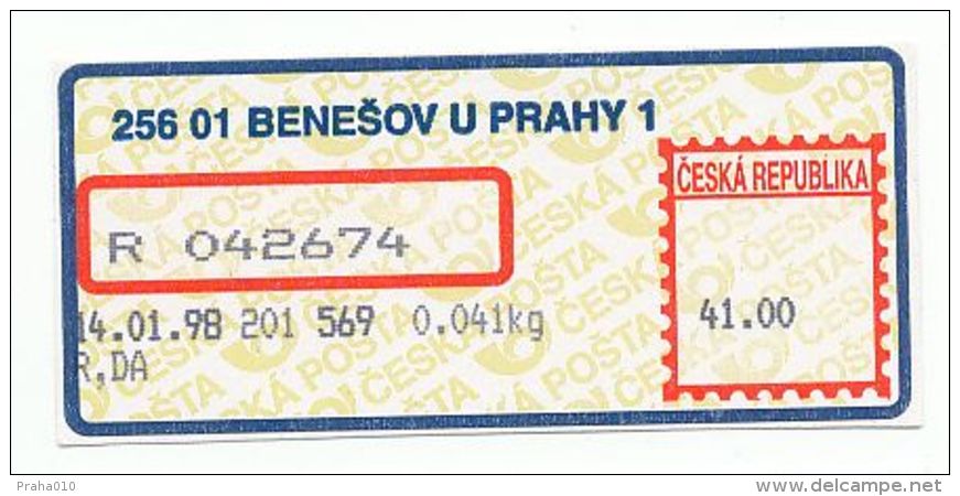 Czech Rep. / APOST (1998) 256 01 BENESOV U PRAHY 1 (A03404) - Other & Unclassified