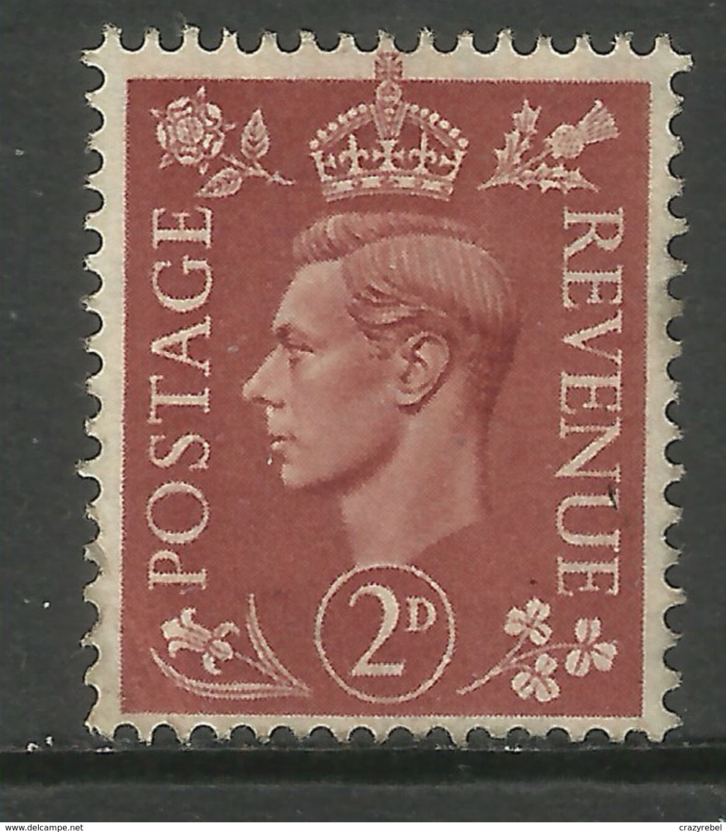 GB 1951 KGV1 2d Pale Red Brown MM SG 506 ( T413 ) - Unused Stamps