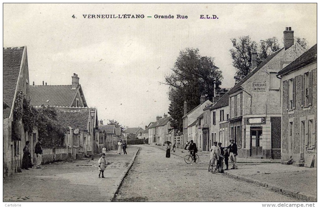 VERNEUIL L´ETANG Grande Rue  Très Animée ELD  Très Bon état - Altri & Non Classificati