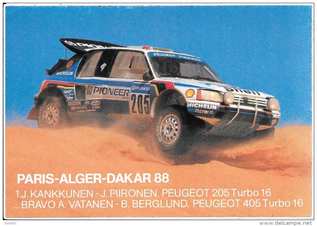 PARIS-ALGER-DAKAR 88 - Rallyes