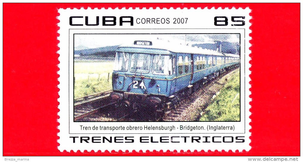 CUBA - Usato - 2007 - Trasporti - Treni Elettrici - Trenes - Trains - Helensburgh-Bridgeton Train, Great Britain - 85 - Usados