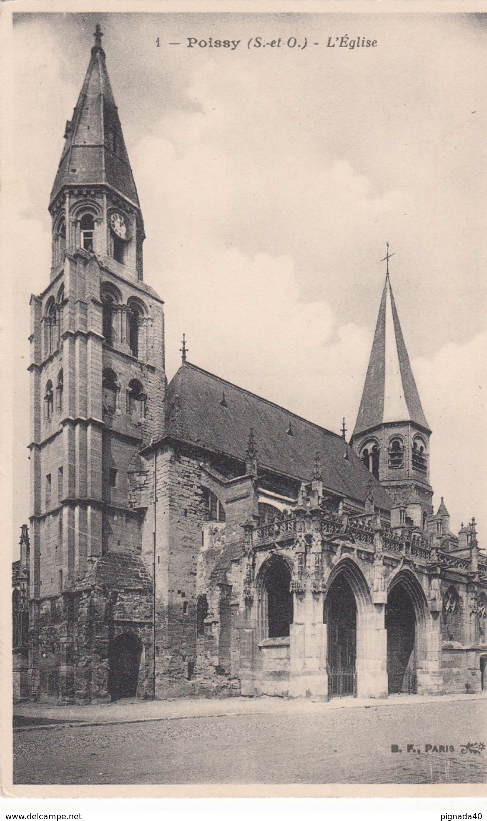 G , Cp , 78 , POISSY , L'Église - Poissy