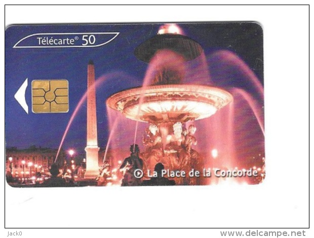 Télécarte  PLACE  DE  LA  CONCORDE, F  1089, 50 U, 100 000  Ex, 10/00 - 2000