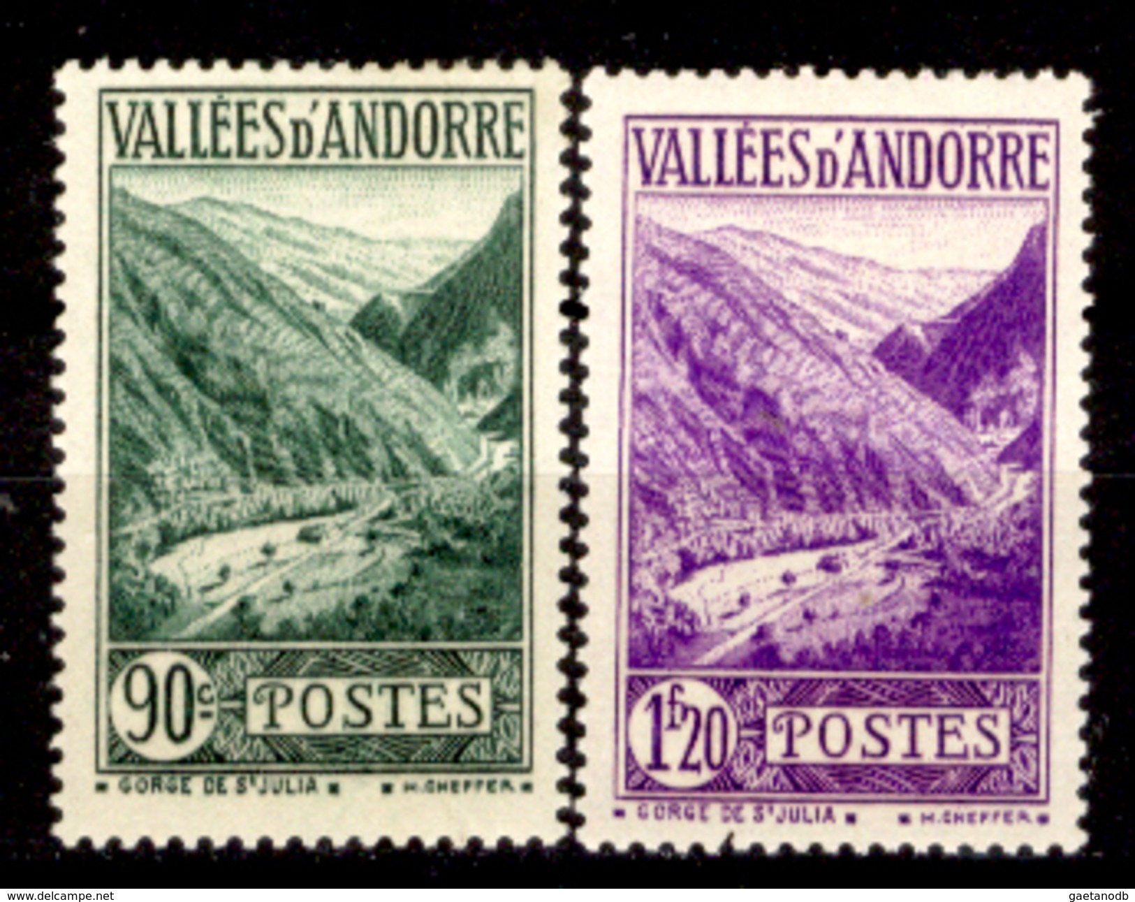 Andorra-027 - Valori Emessi Negli Anni 1937-43 (+) Hinged - Privi Di Difetti Occulti. - Nuevos