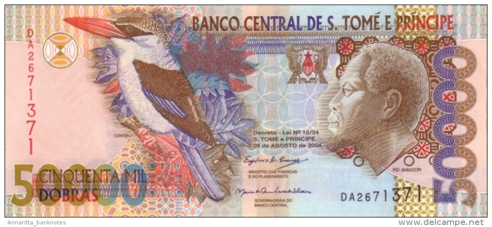 Sao Tome And Principe 50000 Dobras 2004, , P-68c, ST306c - Sao Tomé Et Principe