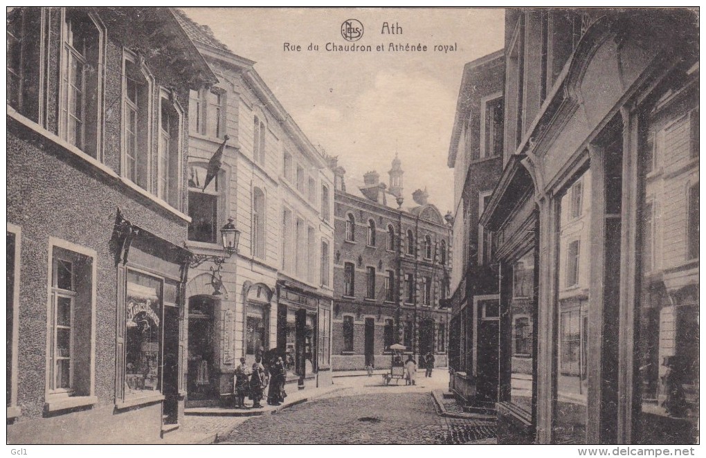 Ath - Rue Du Chaudron Et Athenée Royal - Ath