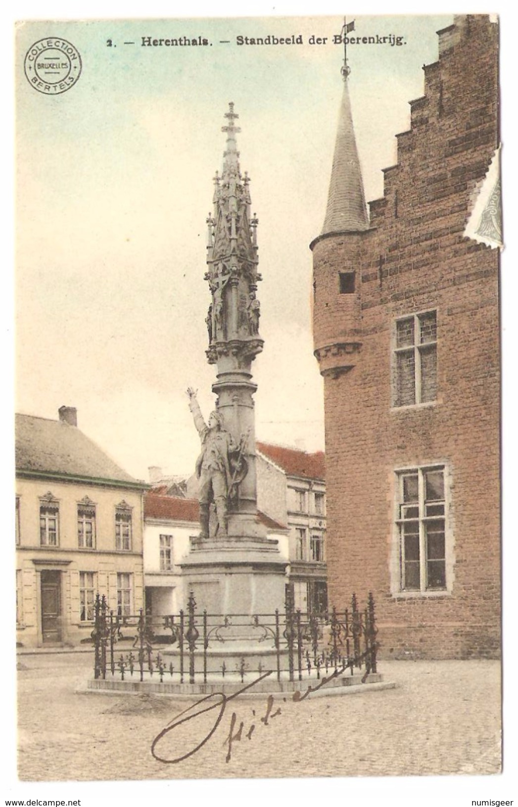 HERENTHALS   ---  Standbeeld Der Boerenkrijg - Herentals