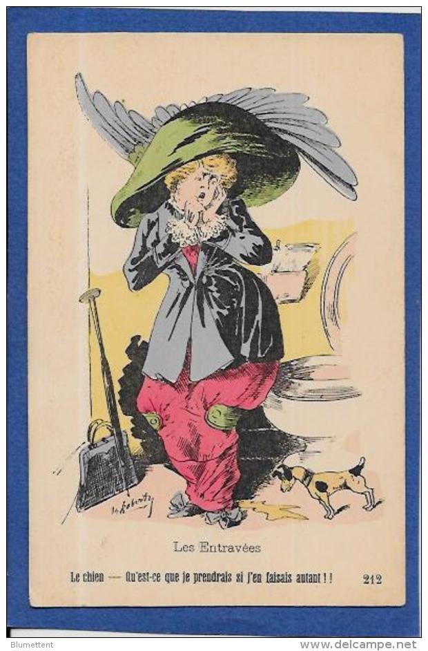 CPA Ancienne ROBERTY Art Nouveau Femme Woman Girl Mode Chapeau Non Circulé - Robert