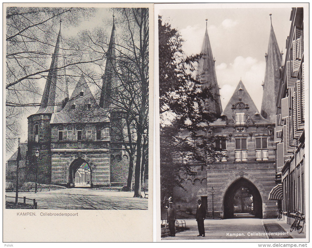 Bd - Lot De 2 Cpa Hollande - Kampen - Cellebroederspoort - Kampen