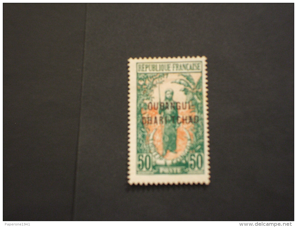 OUBANGUI - 1915/8 GUERRIERA  50 C. - NUOVO(+) - Unused Stamps