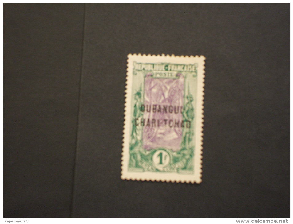 OUBANGUI - 1915/8 GUERRIERA  1 F. - NUOVO(+) - Unused Stamps