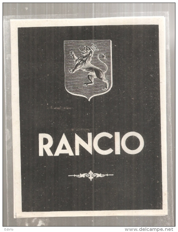 étiquette  - 1940/70* - Vin De  RANCIO  Doux Naturel étiquette Générique - Vino Tinto