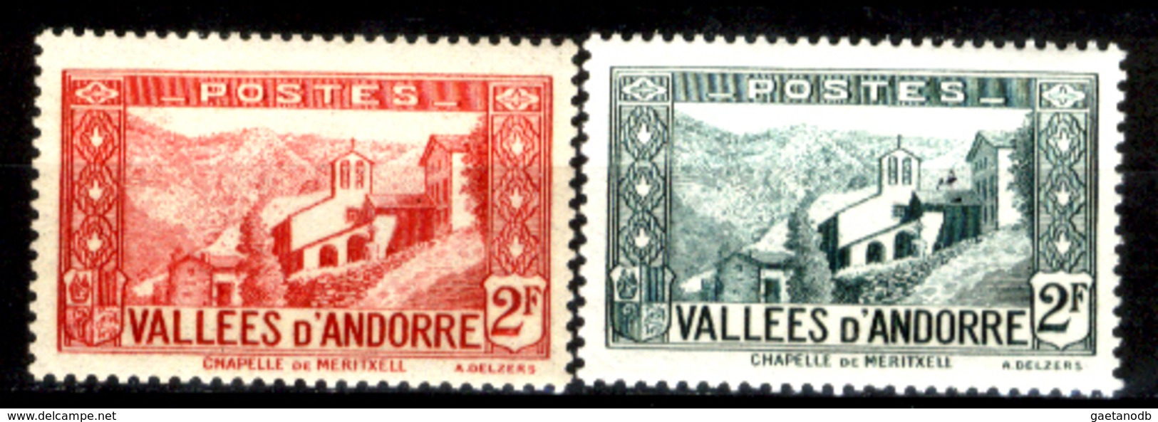 Andorra-032 - Valori Emessi Negli Anni 1937-43 (++/+) MNH/LH - Privi Di Difetti Occulti. - Nuevos