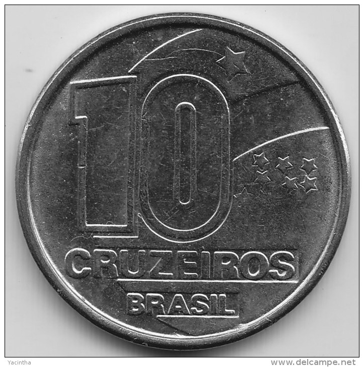 @Y@     Brazilië   10 Cruzeiros   1990       (3440) - Brésil