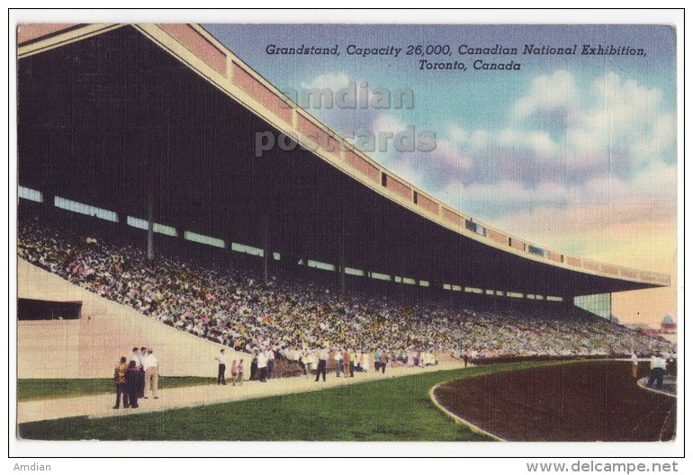 TORONTO Ontario CANADA, GRANDSTAND STADIUM, CANADIAN NATIONAL EXHIBITION  C1955 Old Postcard [6128] - Toronto